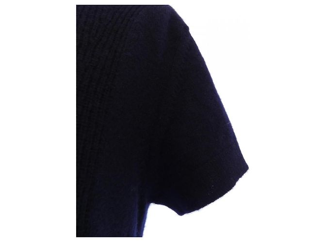 Hermès Hermes Kaschmir Strickoberteil Blau Marineblau - Ansicht 6