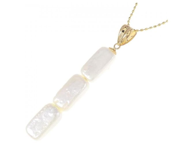 Autre Marque Collana di perle d'acqua dolce Au750 D'oro - vista 3
