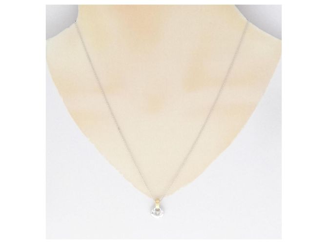 Autre Marque Collana in oro giallo e oro bianco Au750 con diamanti - vista 6
