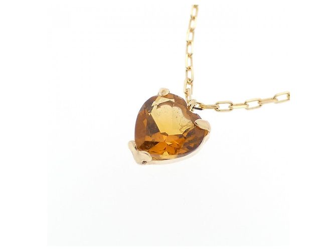 Autre Marque Au750 Gelbgold 3.0CT Citrin Halskette Golden - Ansicht 3