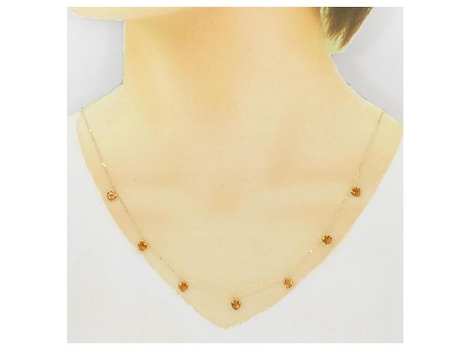 Autre Marque Au750 Gelbgold 3.0CT Citrin Halskette Golden - Ansicht 6