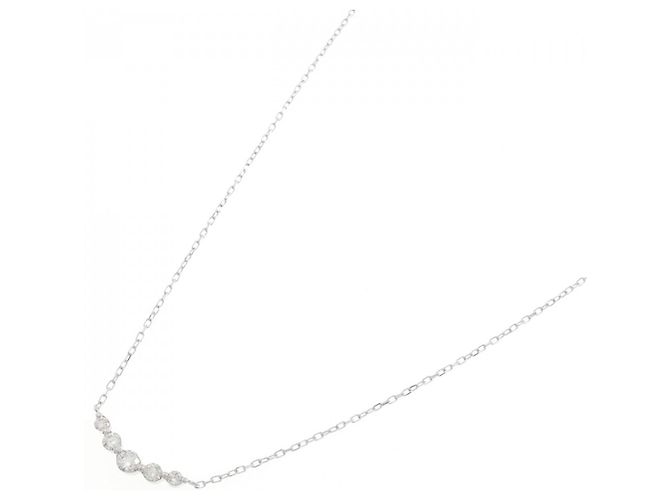 Autre Marque Collana con Diamanti Au750 Argento - vista 2