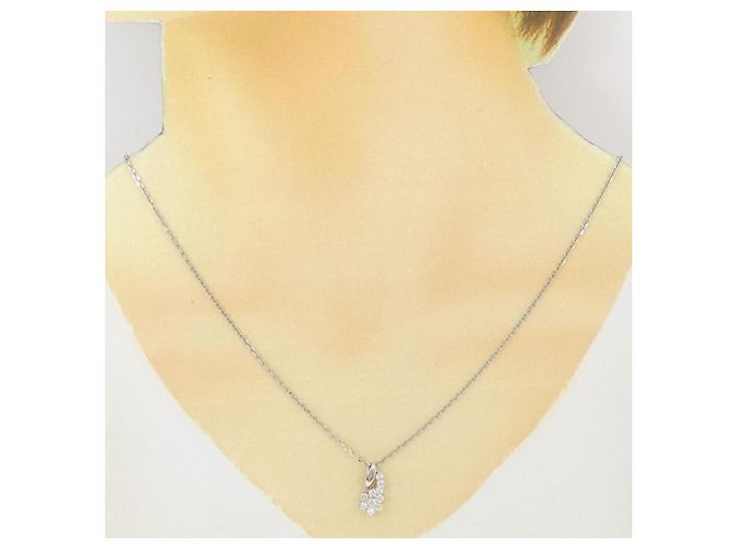 Autre Marque Collana di Diamanti PT900 PT850 Argento - vista 6