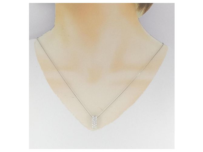 Autre Marque Collana in platino e diamanti Argento - vista 6