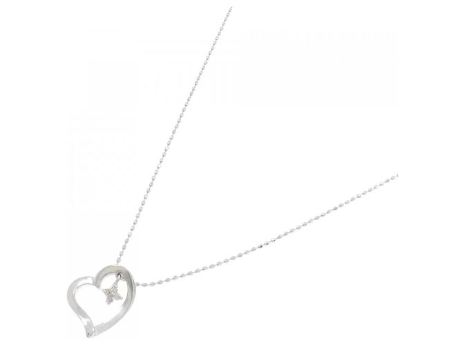Autre Marque Collana in oro bianco 10K e diamanti Argento - vista 2