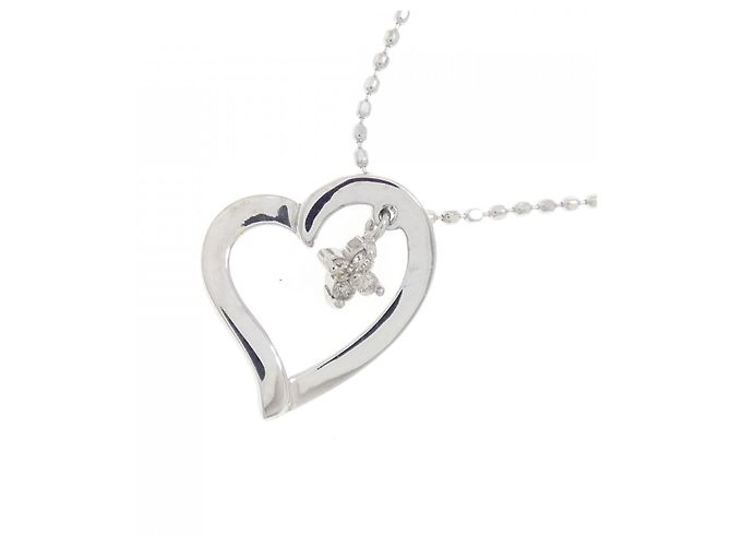 Autre Marque Collana in oro bianco 10K e diamanti Argento - vista 3