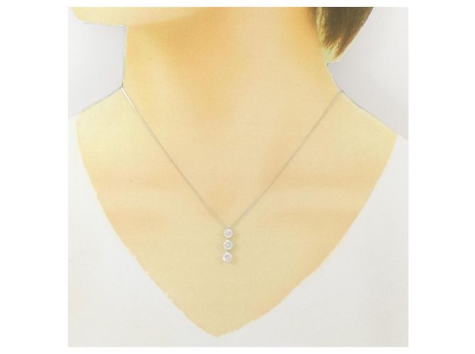 Autre Marque Collana con diamanti Au750 Argento - vista 6