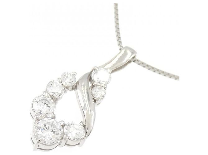 Autre Marque Collana in platino e diamanti Argento - vista 3