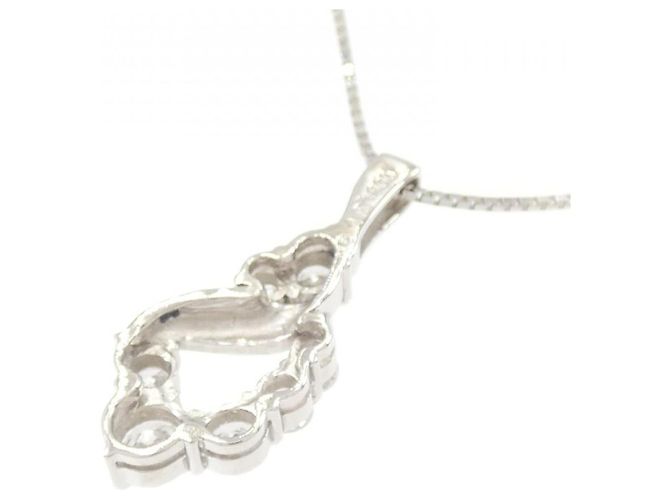 Autre Marque Collana in platino e diamanti Argento - vista 4