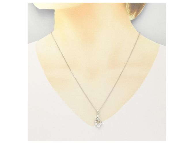 Autre Marque Collana in platino e diamanti Argento - vista 6
