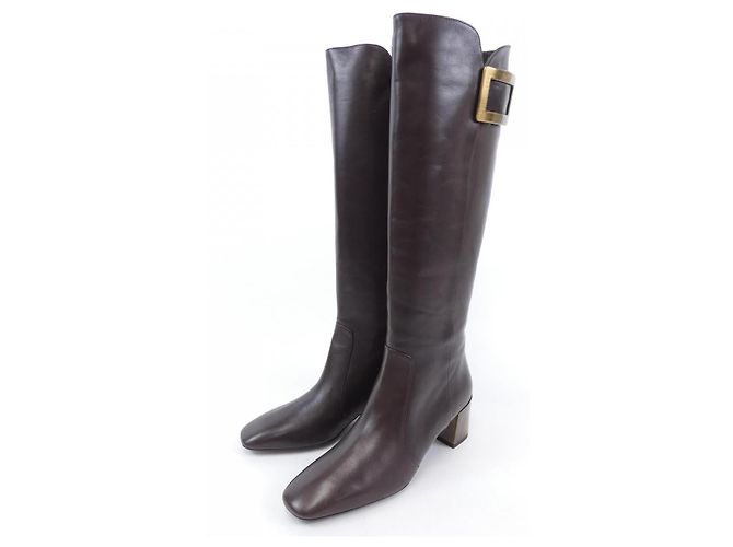 Botas altas Roger Vivier Castaño - vista 3