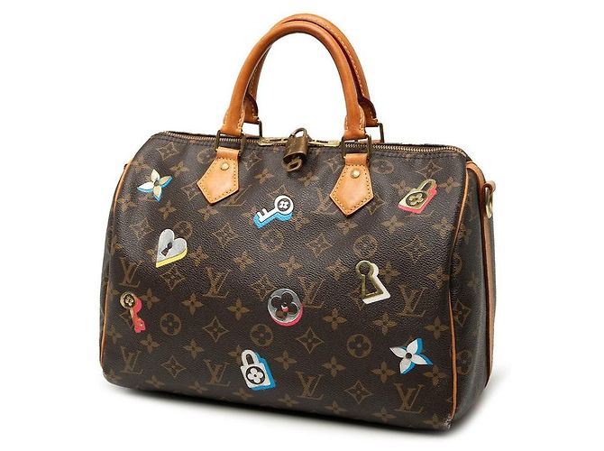 Borsa 2way Louis Vuitton Speedy Bandouliere 30 Monogram Marrone - vista 2