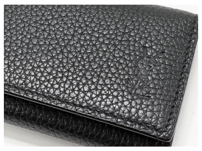 Yves Saint Laurent Saint Laurent Paris Cassandra Shadow Calf Key Case Black - view 4