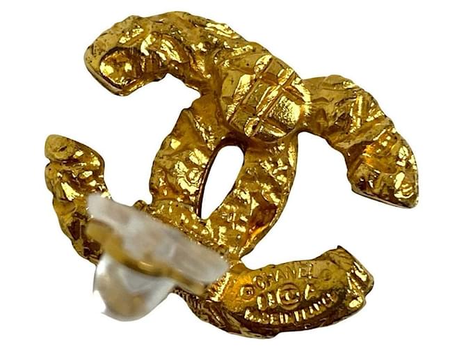 Timeless Pendientes Chanel Coco Mark Dorado - vista 3