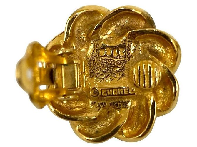 Timeless Chanel Gripoix Ohrringe Golden - Ansicht 2