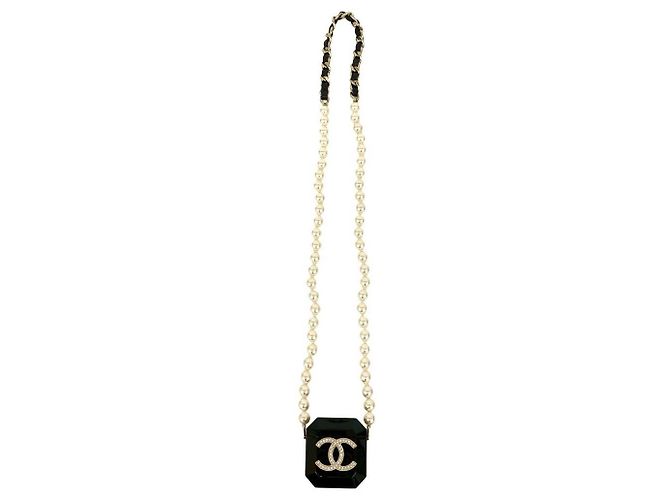 Timeless Funda para AirPods Pro de piel de cordero Chanel Negro - vista 4
