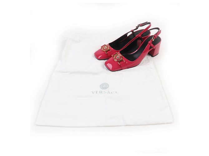 Versace Lackleder-Pumps Pink - Ansicht 2