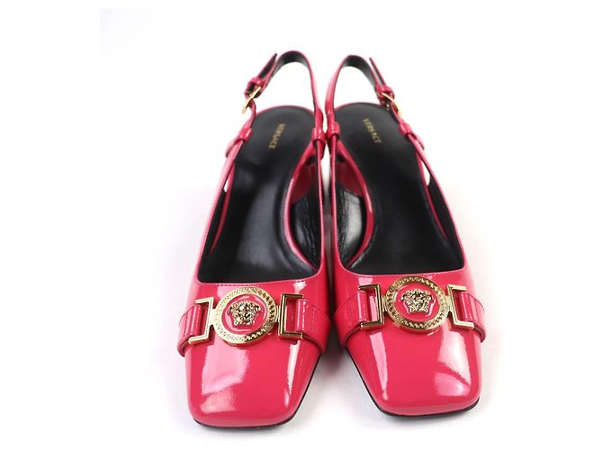 Versace Lackleder-Pumps Pink - Ansicht 4