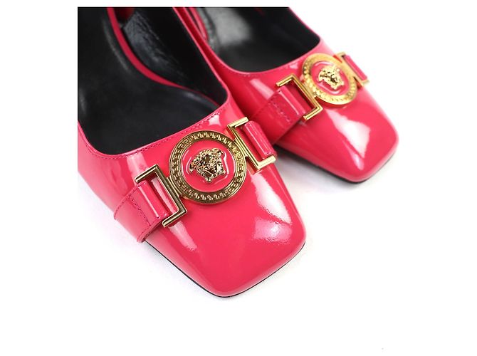Versace Lackleder-Pumps Pink - Ansicht 8