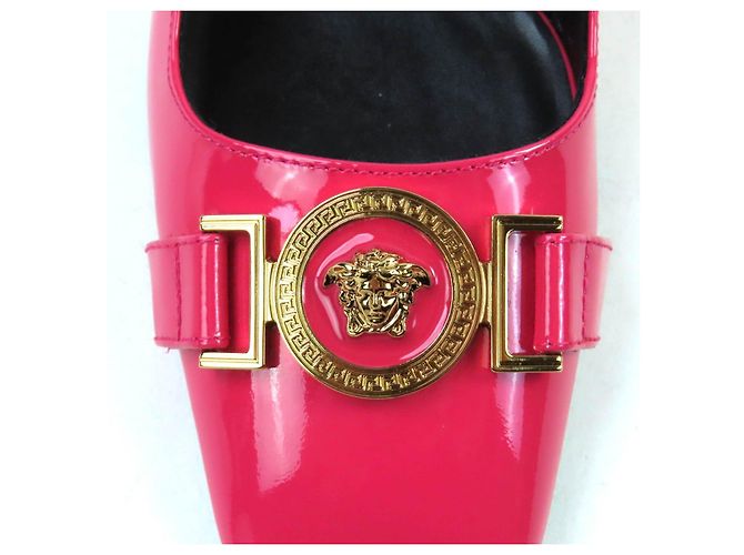 Versace Lackleder-Pumps Pink - Ansicht 9