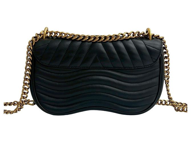 Borsa a tracolla 2way in pelle New Wave Louis Vuitton Nero - vista 4