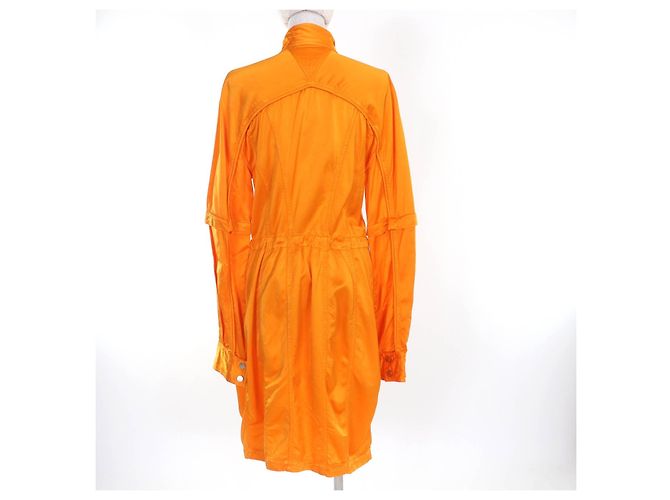 Vestido de rayón Bottega Veneta Naranja - vista 3