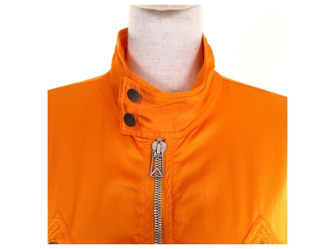 Vestido de rayón Bottega Veneta Naranja - vista 4