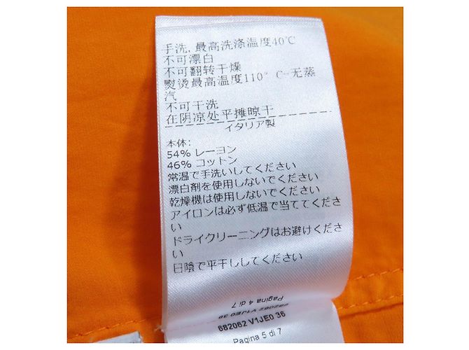 Vestido de rayón Bottega Veneta Naranja - vista 9