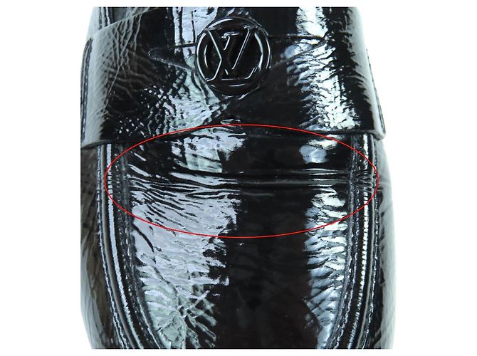 Mocassini in pelle Louis Vuitton Soho Line Nero - vista 13