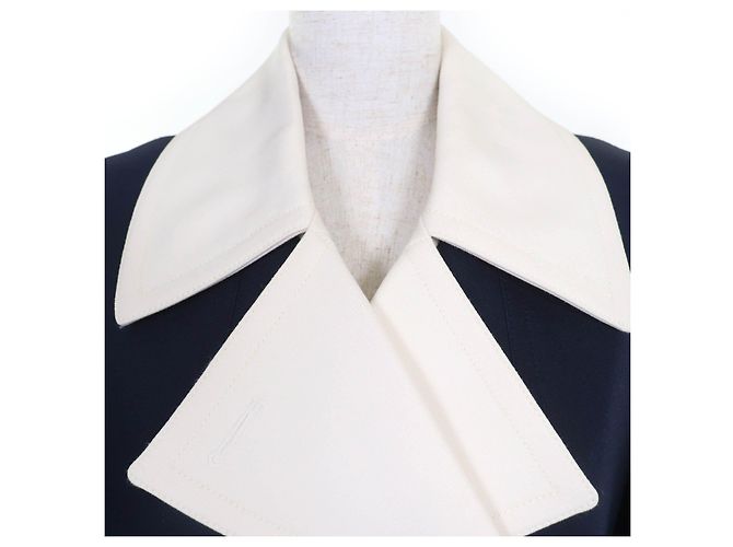 Giacca in misto seta e lana Louis Vuitton Blu Blu navy - vista 4