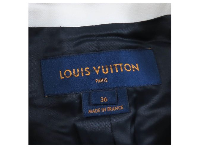 Giacca in misto seta e lana Louis Vuitton Blu Blu navy - vista 7