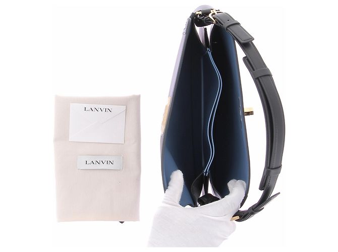Borsa a mano Lanvin in pelle nera Nero - vista 4