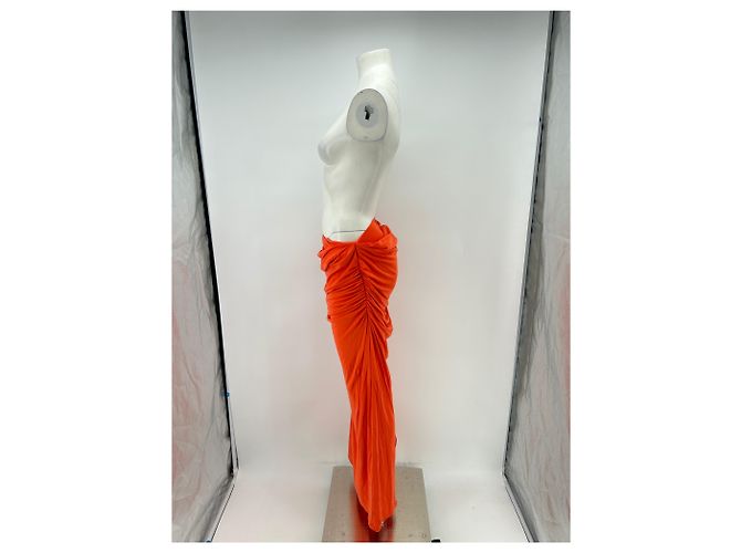 Autre Marque Falda naranja PARIS GEORGIA - vista 4