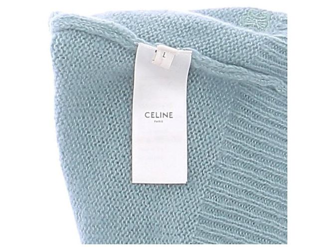 Top de cachemir azul Céline - vista 6