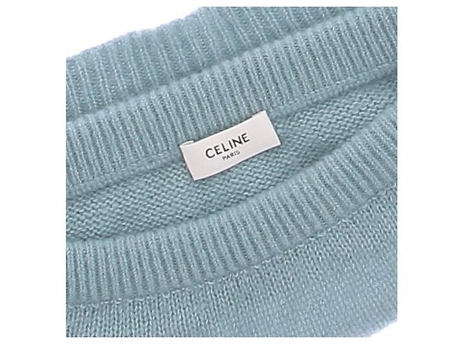 Top de cachemir azul Céline - vista 7