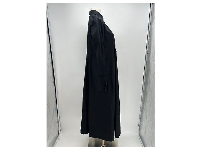 Max Mara Vestido camisero negro de algodón - vista 4