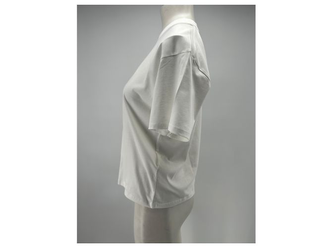 Autre Marque Camiseta de algodón blanca LOULOU STUDIO Blanco - vista 3