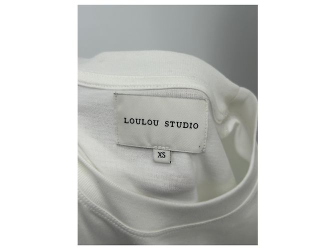 Autre Marque Camiseta de algodón blanca LOULOU STUDIO Blanco - vista 5