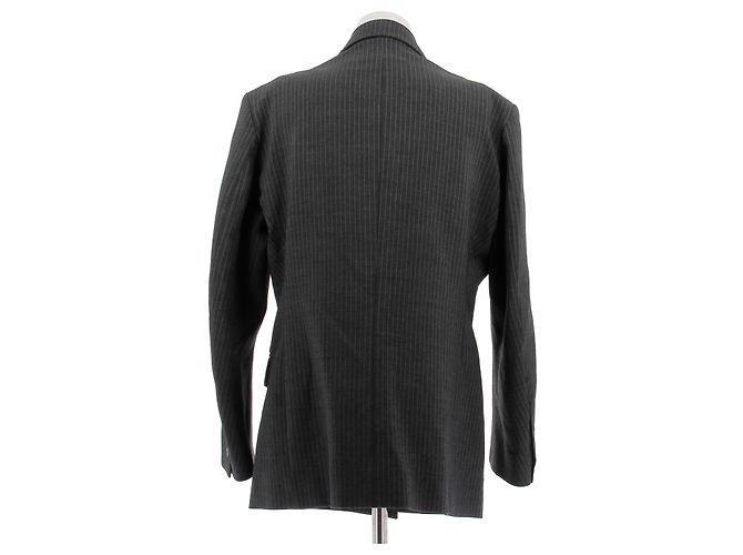 Traje de lana gris a rayas Coperni - vista 3