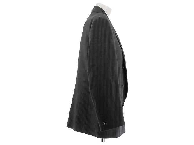 Traje de lana gris a rayas Coperni - vista 4