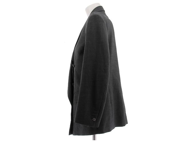 Traje de lana gris a rayas Coperni - vista 5