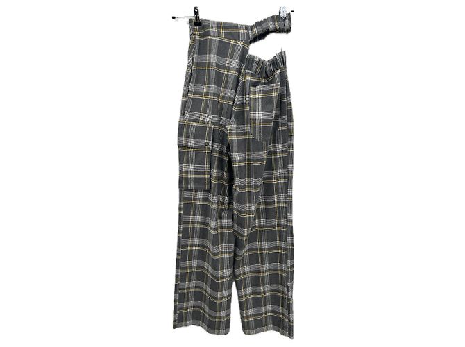 Autre Marque ELLEME Karo Hose Grau - Ansicht 2