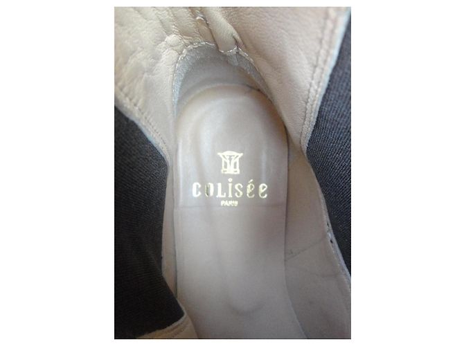 Autre Marque Botines Chelsea de cuero marrón Colisée Paris Castaño - vista 2