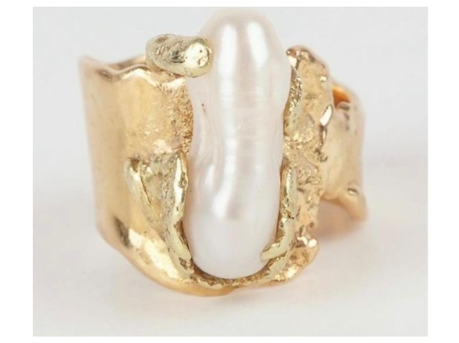 Anello Roland Schad Oro Giallo e Perla Barocca D'oro - vista 2