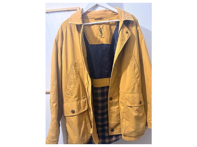 Giacca Yves Saint Laurent Giallo Senape - vista 2