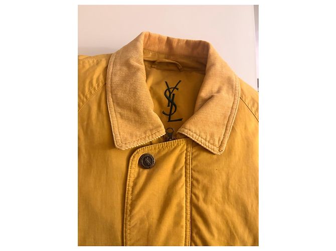Giacca Yves Saint Laurent Giallo Senape - vista 20