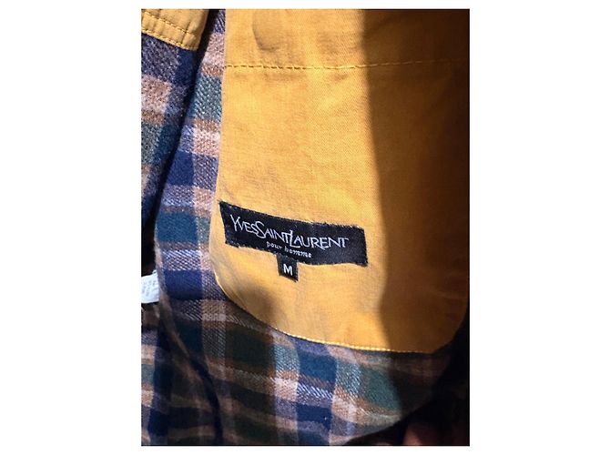 Giacca Yves Saint Laurent Giallo Senape - vista 3