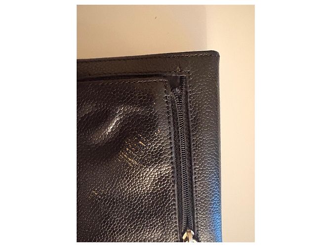 Timeless Chanel black leather wallet - view 5
