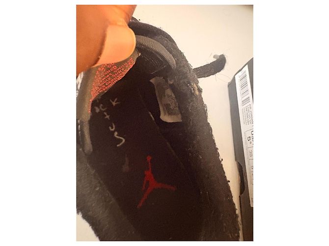 Sneakers Nike Air Jordan 1 Low Travis Scott Nero Bianco - vista 10