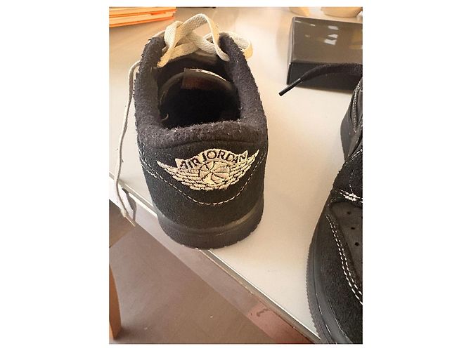 Sneakers Nike Air Jordan 1 Low Travis Scott Nero Bianco - vista 14
